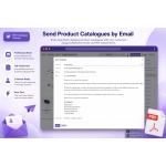 Share product catalogues with customers using email templates and PDF attachments in just a few clicks.