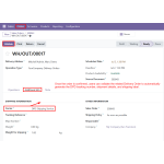 After validating the Delivery Order, the DPD tracking number, shipment details, and shipping label are generated automatically.