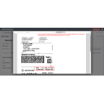 Open the generated FedEx shipping label to view shipment and tracking details.