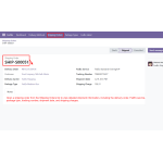 Open a Shipping Order to view shipment details, tracking number, shipping service, and charges.