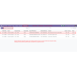 View all Adyen payment transactions with order reference, status, transaction ID, and payment amount.