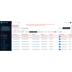 View Adyen payment transactions in a centralized dashboard with amount, status, reference, and date.