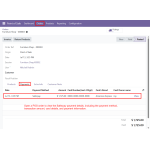 Open a POS order to view the Saferpay payment method, amount, card details, and payment information.