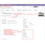 Configure product settings to hide prices, Add to Cart, quantity, attributes, and enable the quotation button.