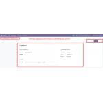 Information submitted by customers is displayed in the backend.