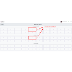 View the existing booking details for the selected customer.