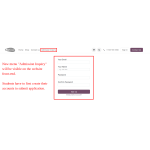 Students must first create an account on the website to submit an admission inquiry.