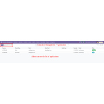 Admin can access the Education Management module to see the list of submitted applications.