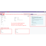 Review the submitted application, proceed with further operations, and update or create applications as needed.