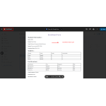 Displays student enrollment records in a printable PDF format.